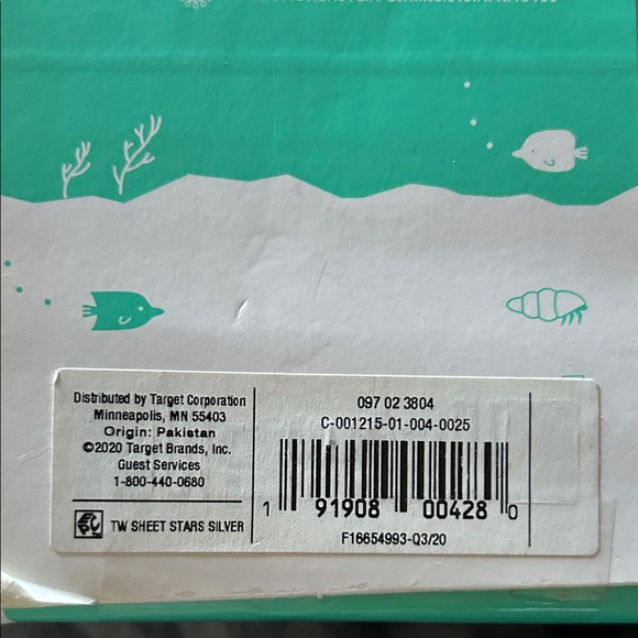 Pillowfort White Star Microfiber Twin Sheet Set - Picture 5 of 6